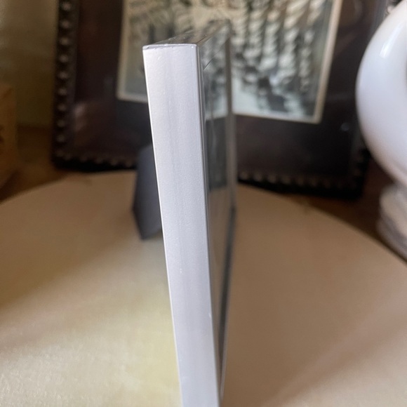 Silver framed designer handbag shark mouth editorial art 5x7” frame purse - Picture 6 of 8